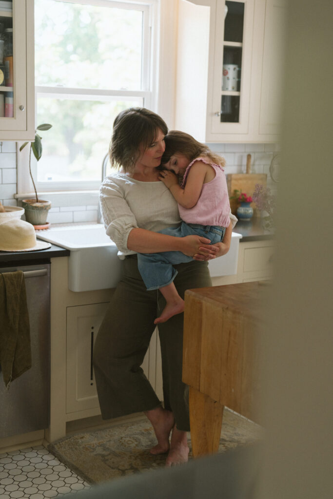 Green Bay family photography candid moment